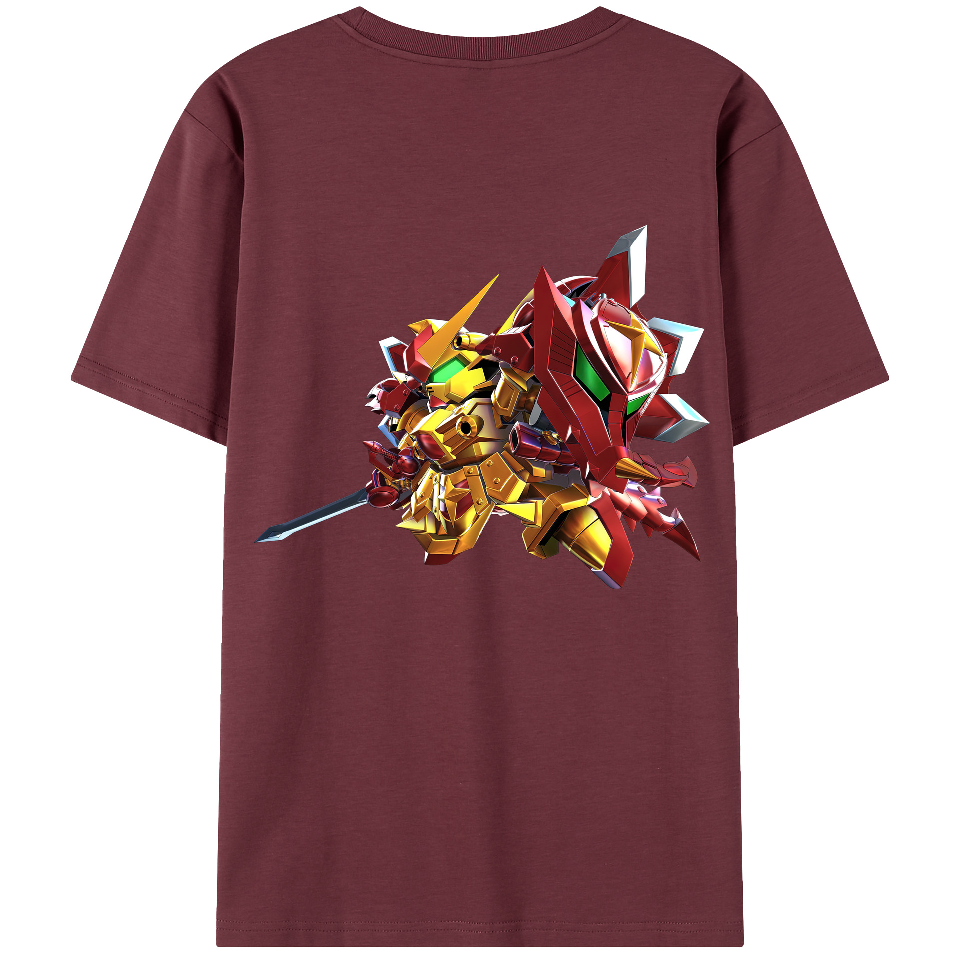 （画像用） 機動戦士ガンダム Mobile Suit Gundam 綿100％半袖Tシャツ（背面プリント）